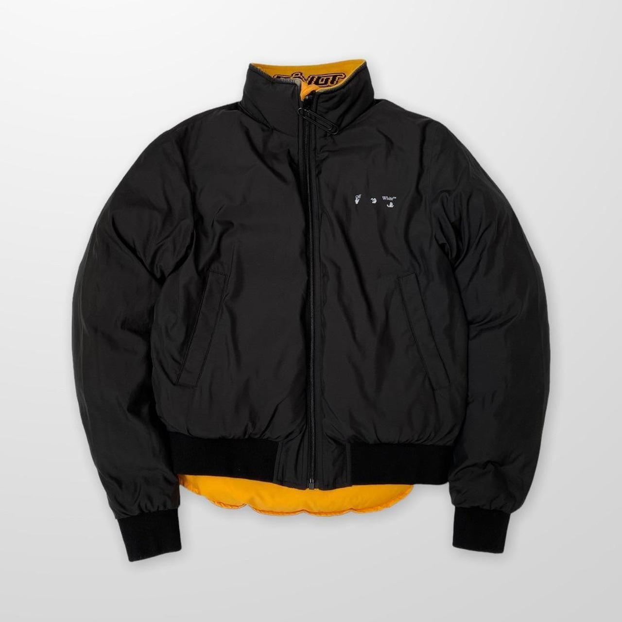 Off white black deals and yellow jacket