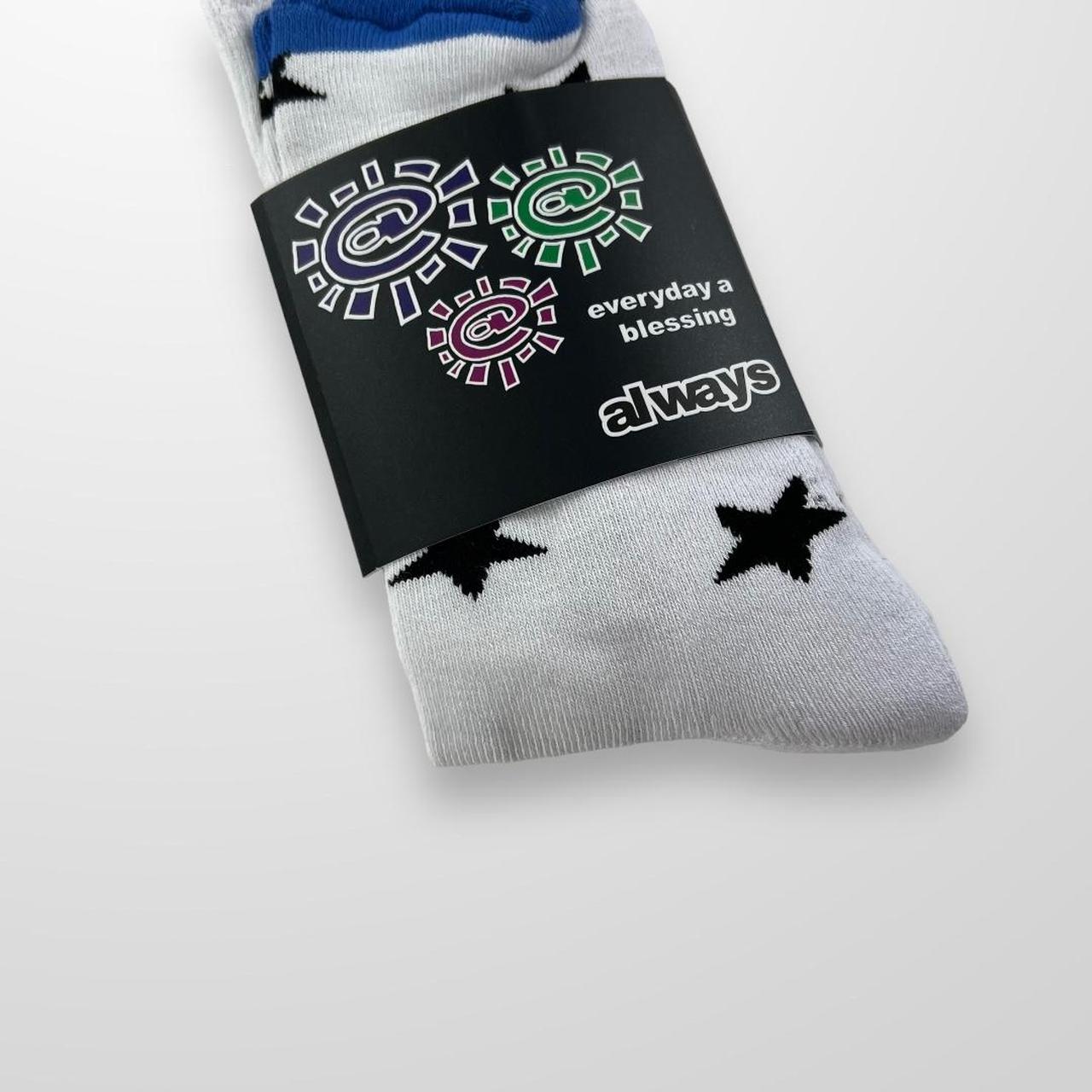 ADWYSD Socks In White, Blue & Black