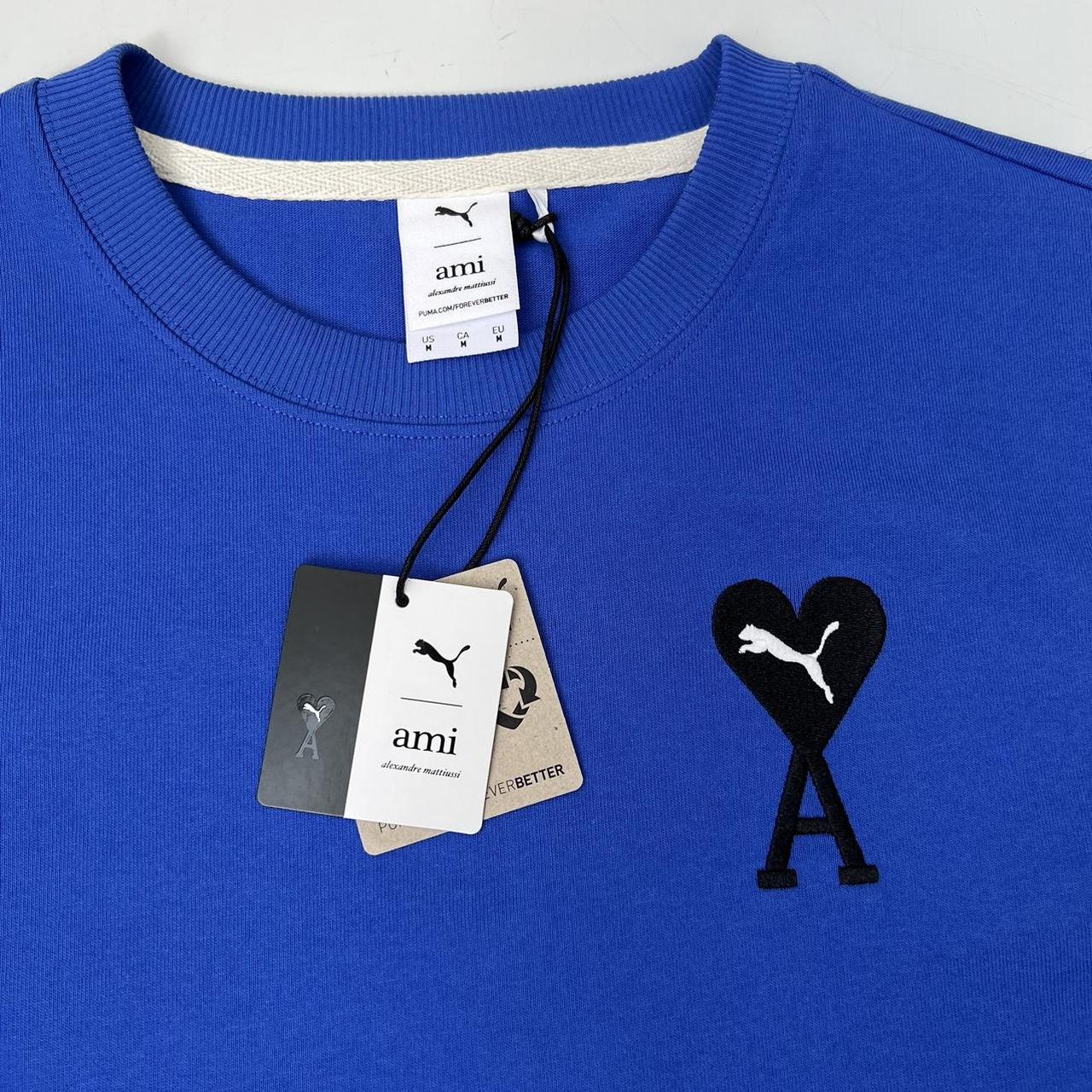 Ami Paris x Puma T-Shirt In Blue