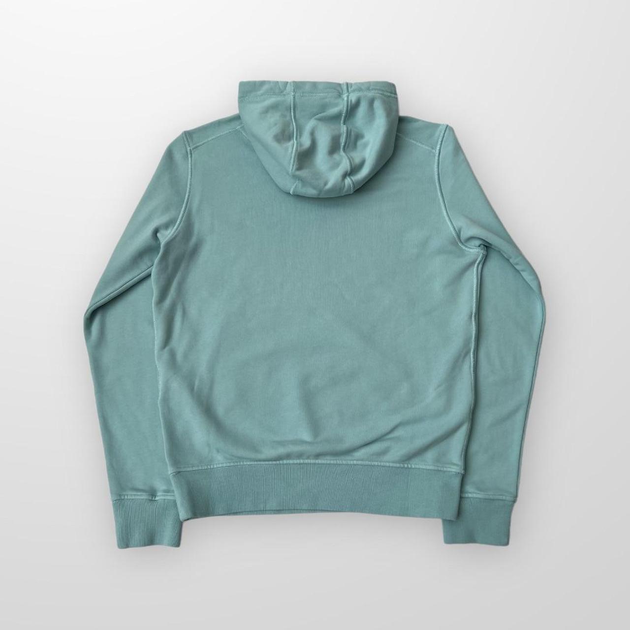 Stone Island Popover Hoodie In Aqua Blue