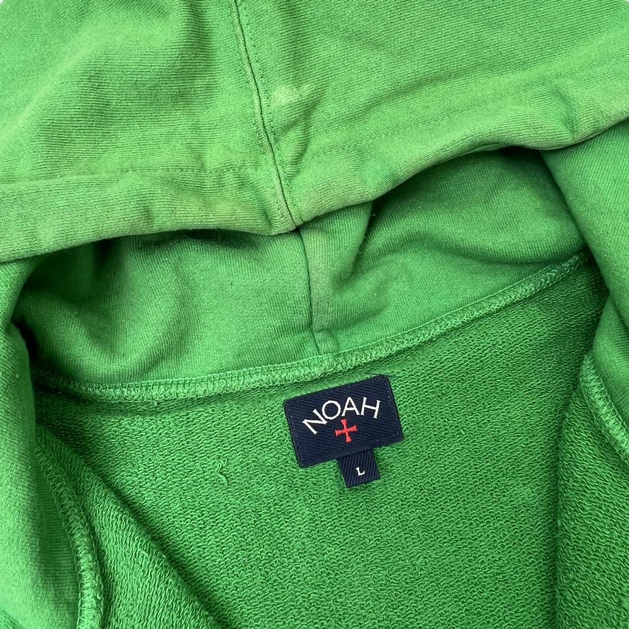 Noah NY Zip Up Hoodie In Green & Yellow