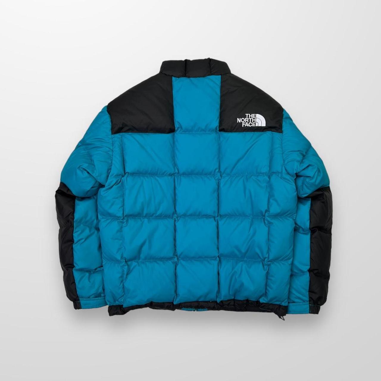 The North Face Lhotse 700 Fill Down Puffer Jacket In Blue & Black