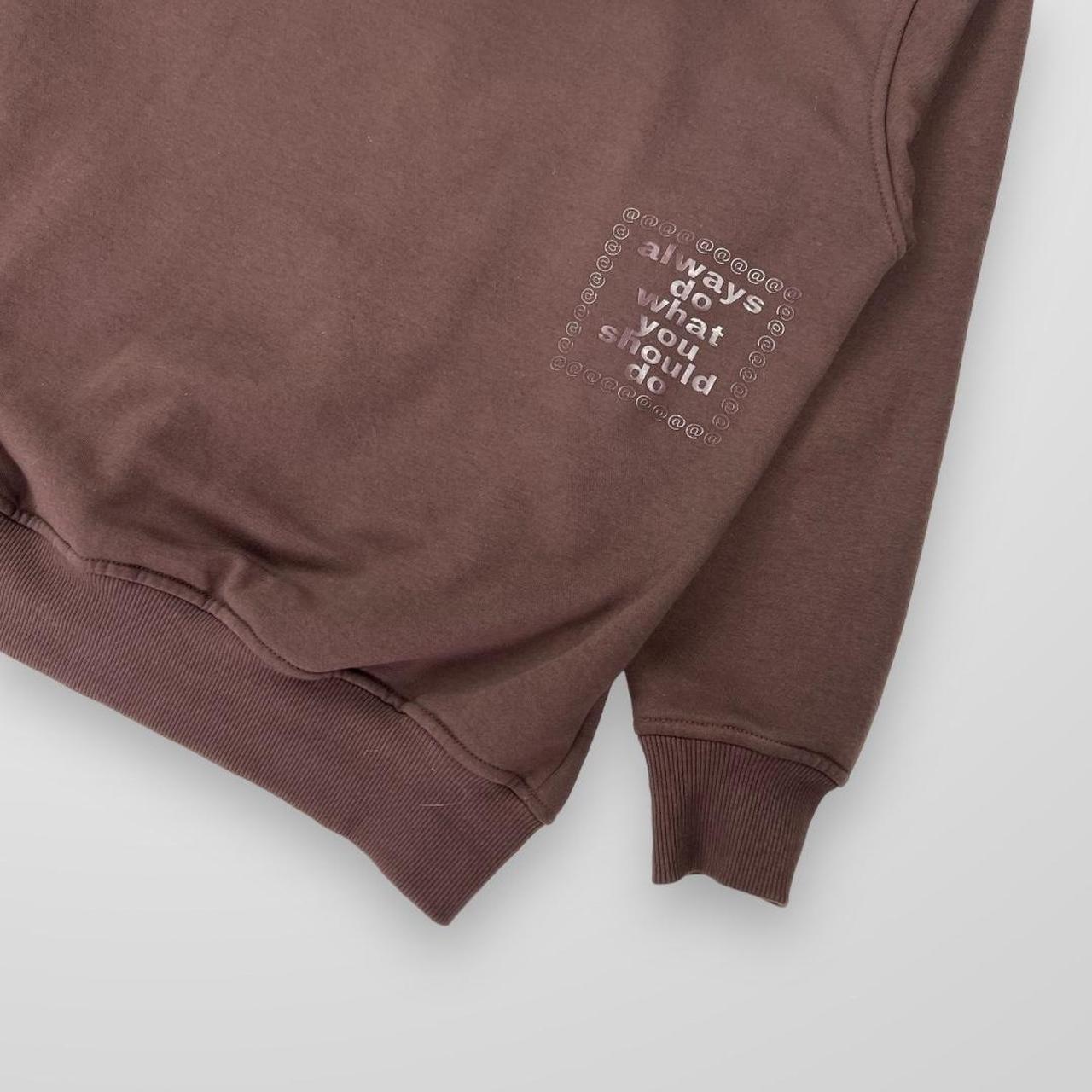 ADWYSD Pullover Hoodie In Brown