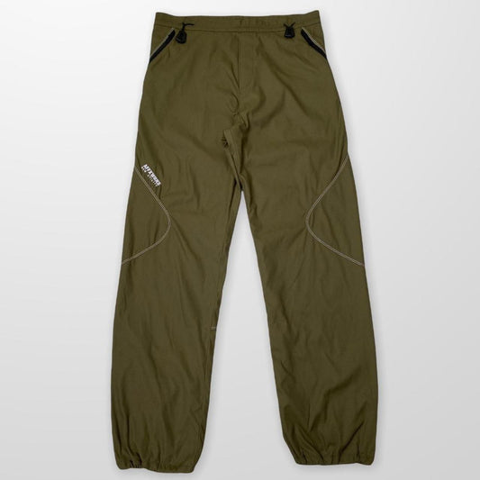 Affix New Utility Technical Pants In Khaki Green