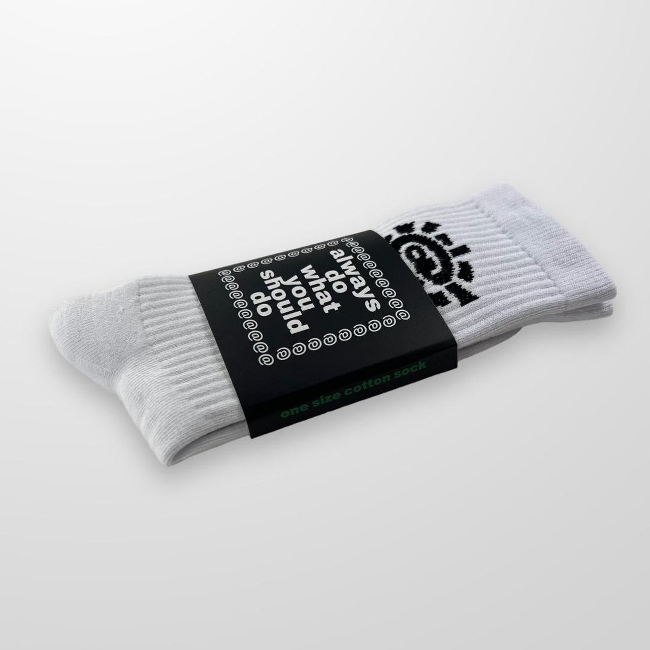 ADWYSD Socks In White & Black