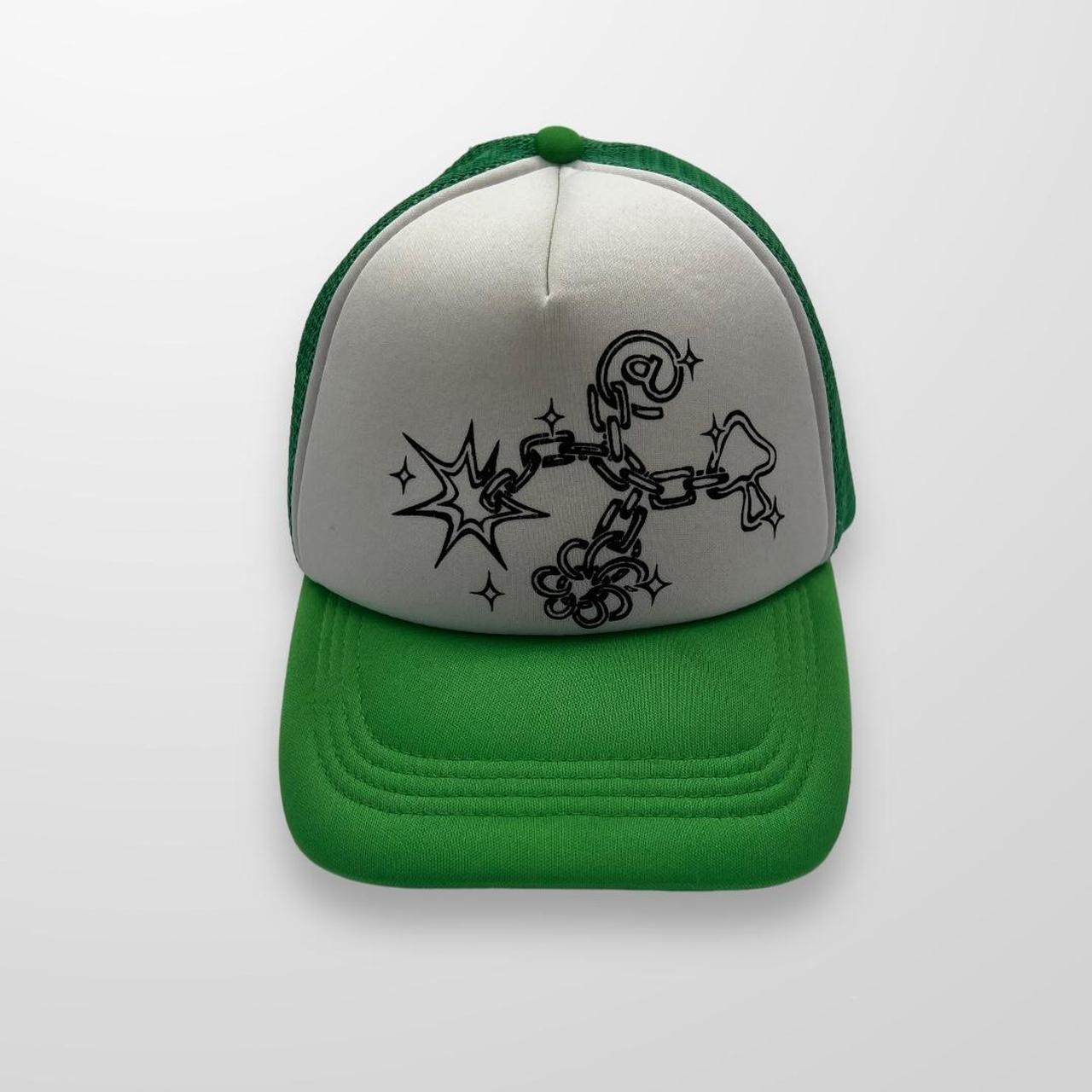 ADWYSD Trucker Mesh Cap In Green & White