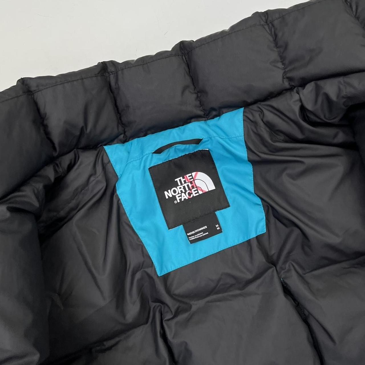 The North Face Lhotse 700 Fill Down Puffer Jacket In Blue & Black