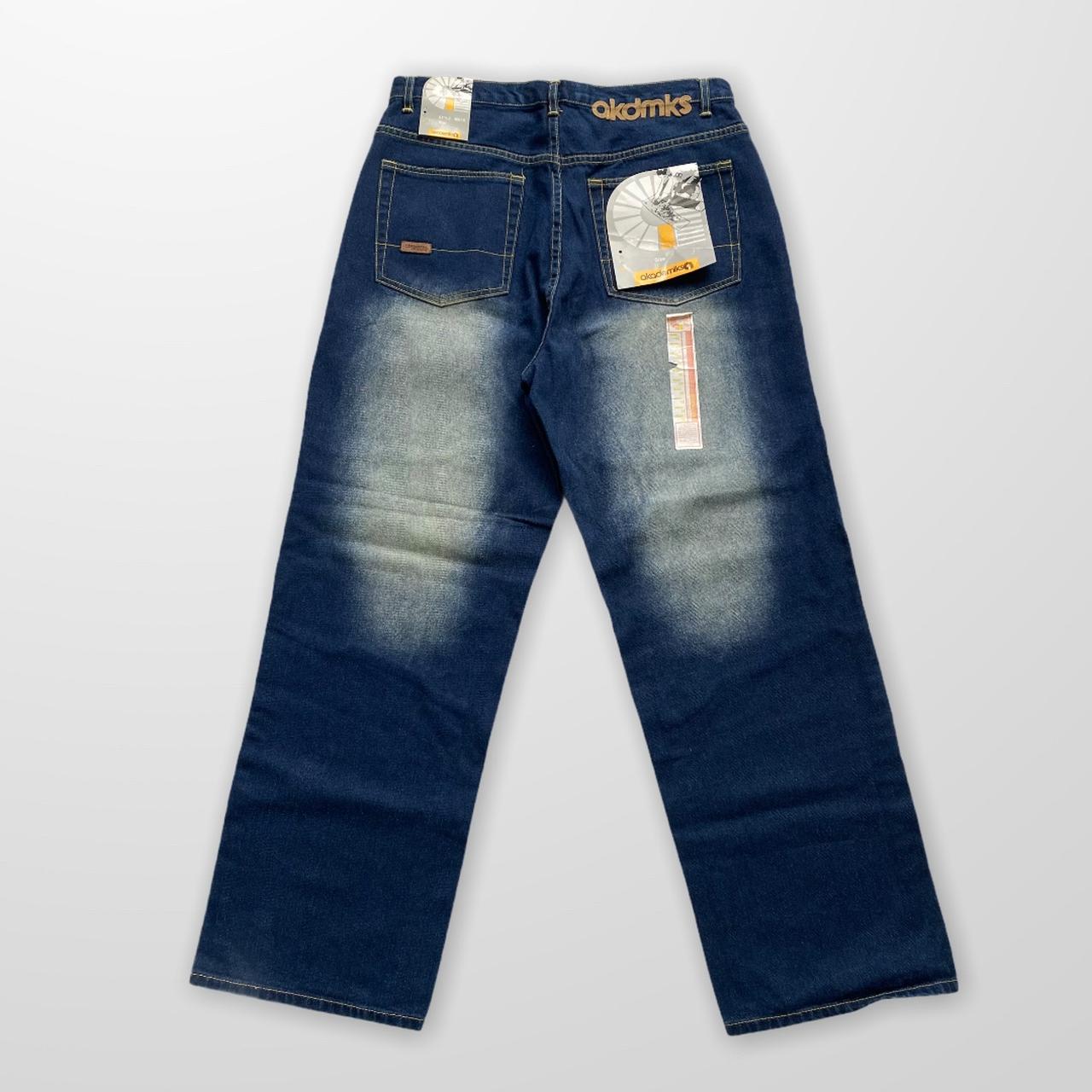 Vintage Akademiks Jeans In Navy & White