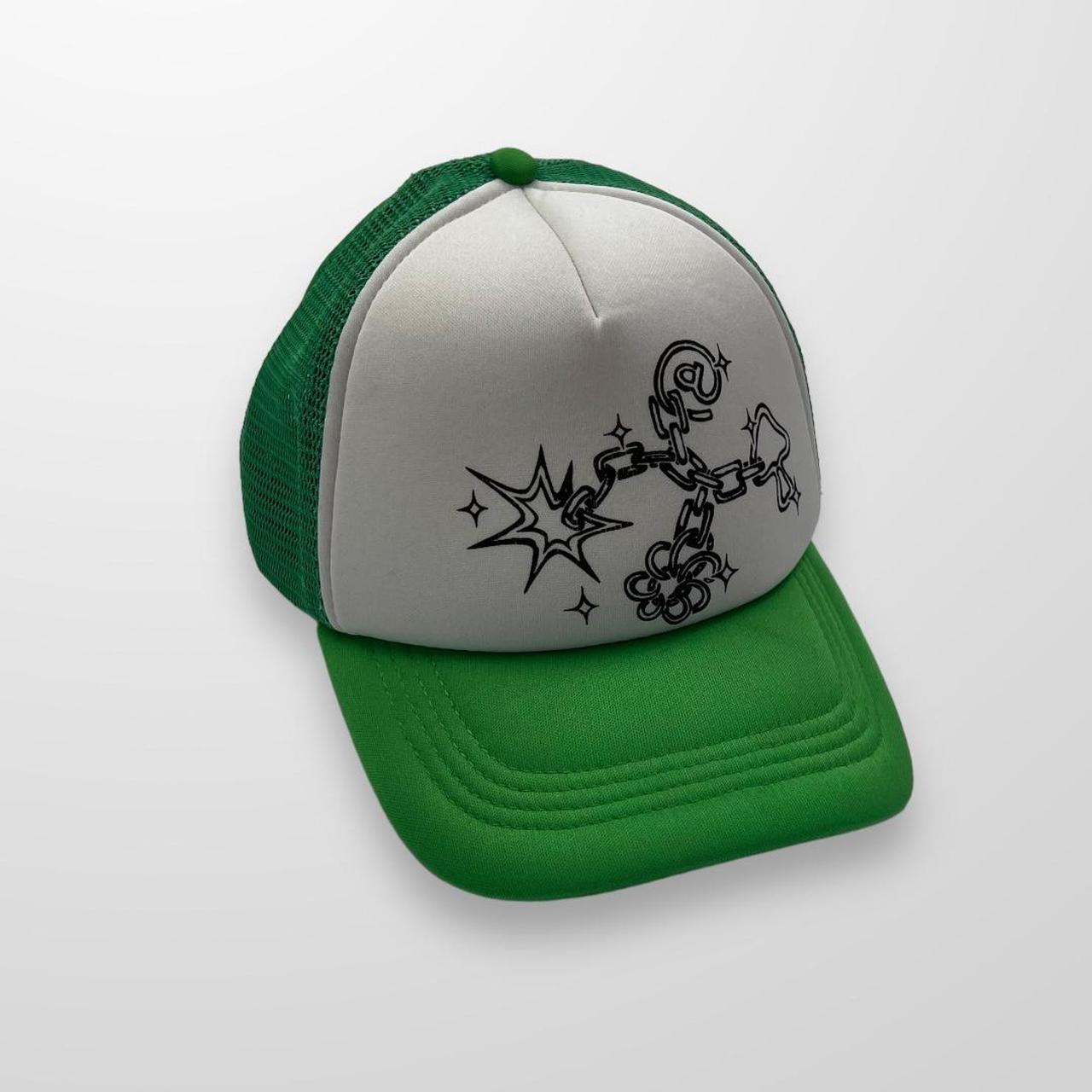 ADWYSD Trucker Mesh Cap In Green & White