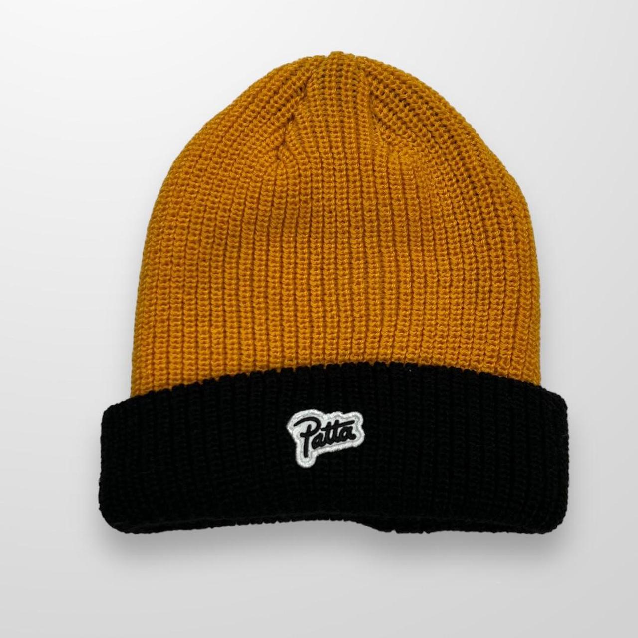 Patta Beanie Hat In Black & Yellow