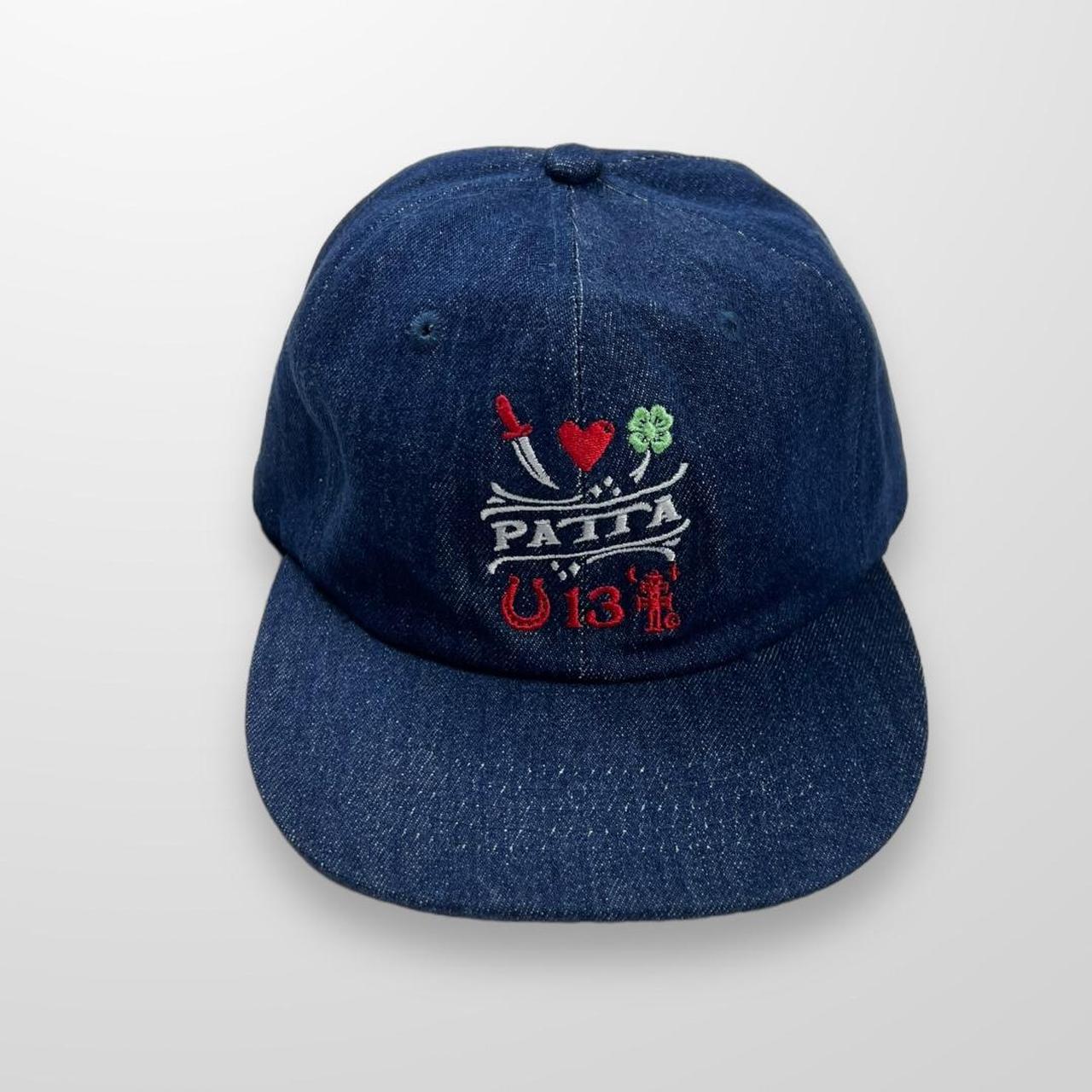 Patta Lucky Charm Denim Cap Dark Blue