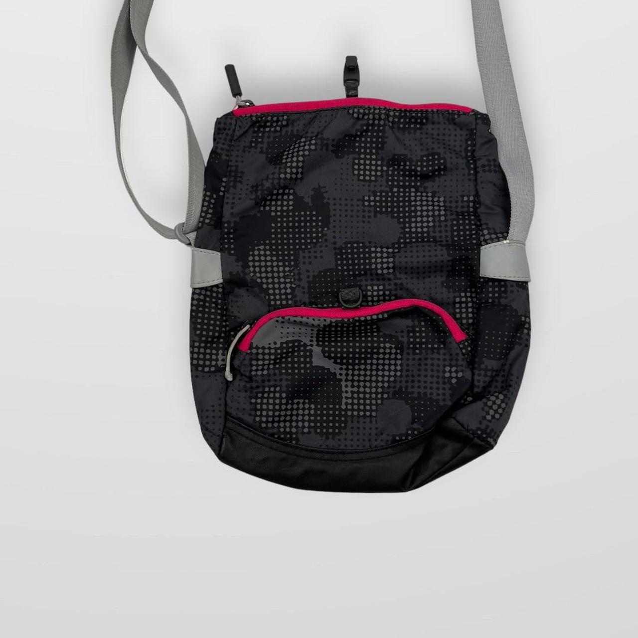 Y2K Nike Grid Camo Side Bag In Black