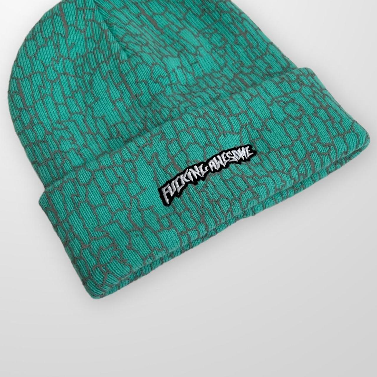 Fucking Awesome Beanie Hat In Torquiose