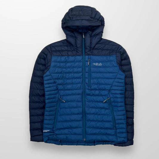 Rab Microlight Alpine Jacket In Two Tone Blue