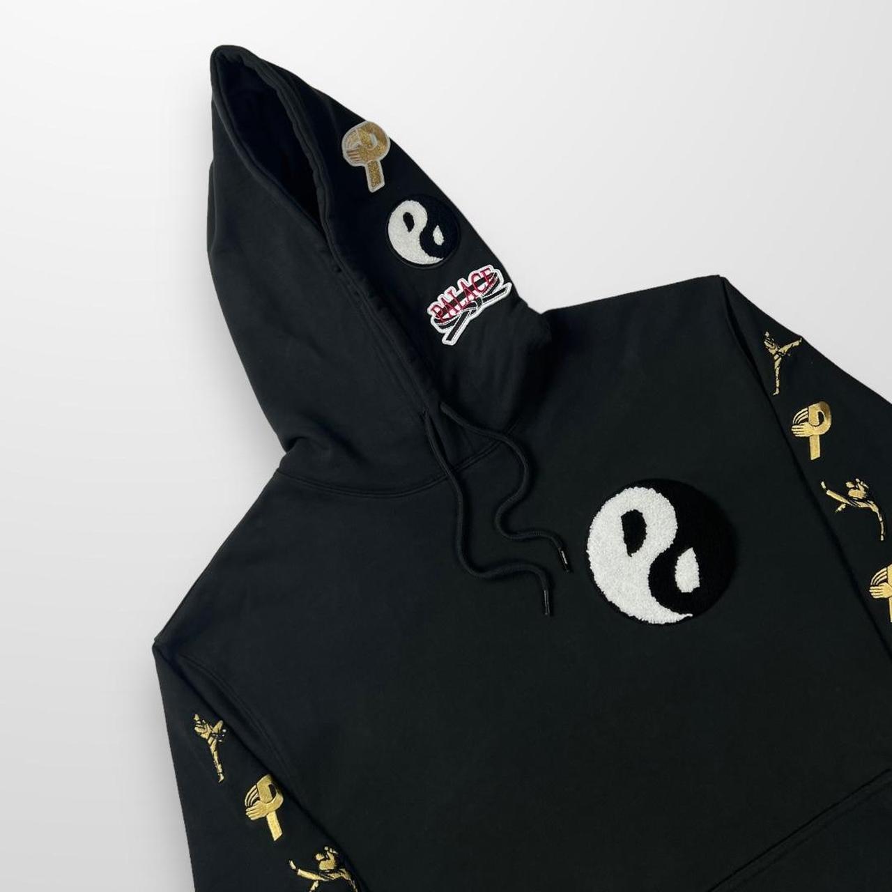 Palace High Kick Hoodie In Black