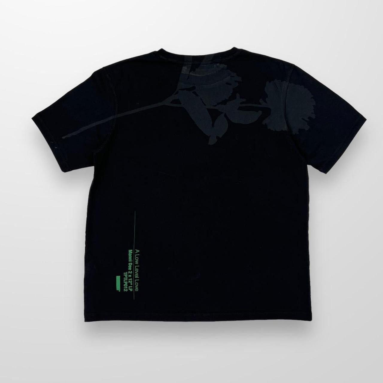 Affix T-Shirt In Black With Rose Print