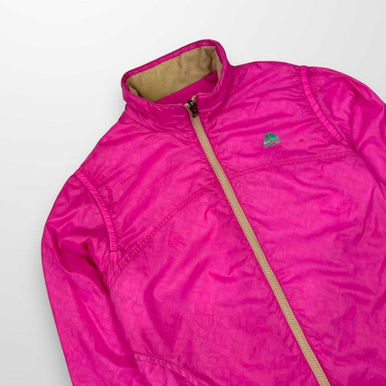 Vintage Nike ACG Zip Up Jacket In Pink