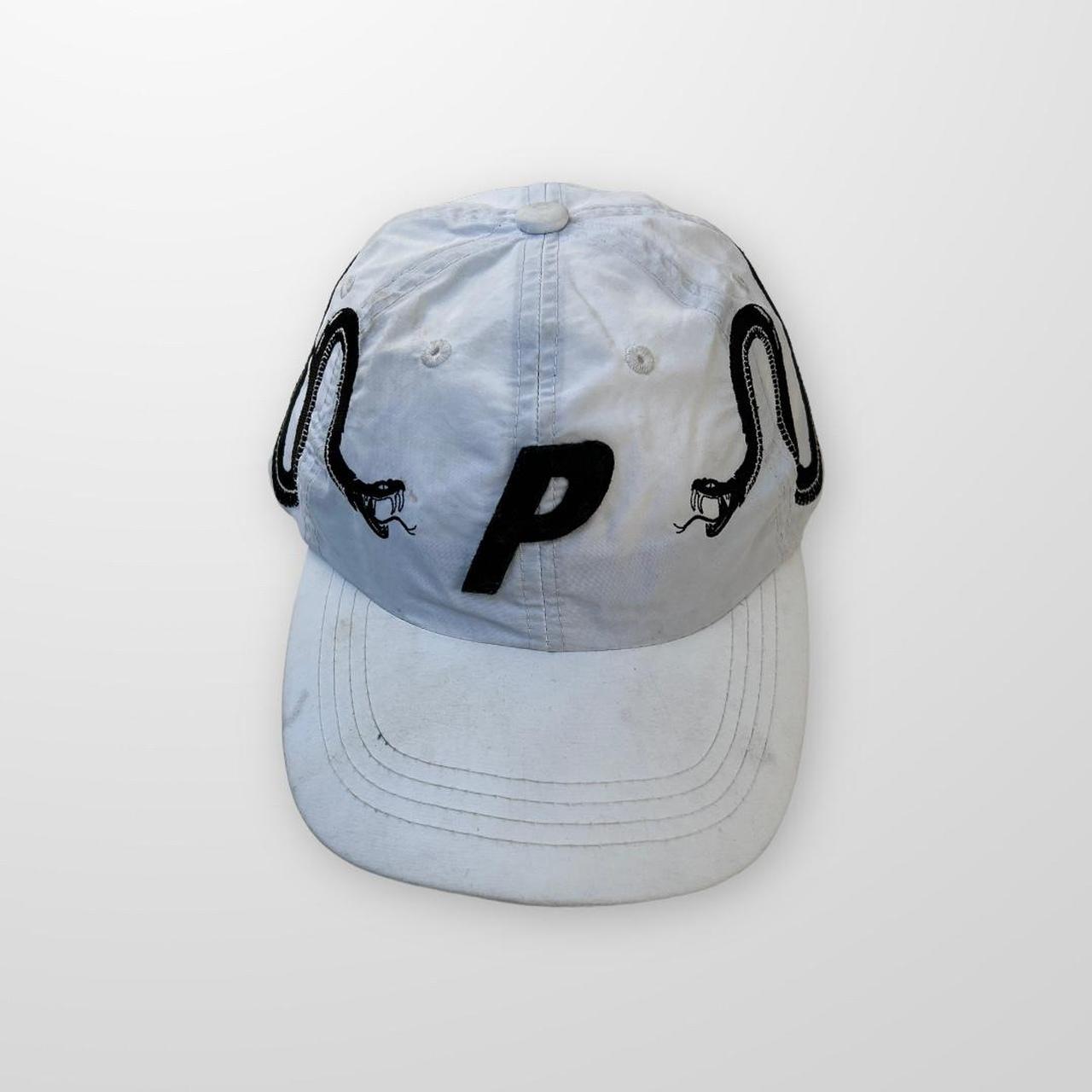 Palace Snake P 6-Panel Cap In White & Black