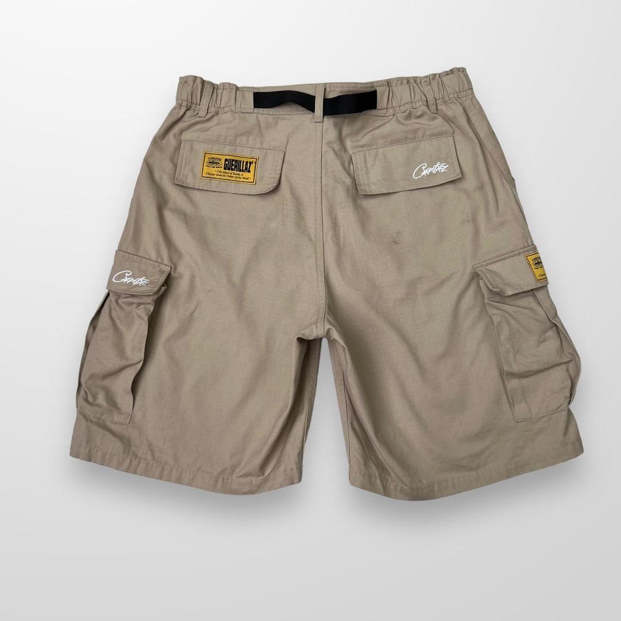 Corteiz Cargo Shorts In Beige