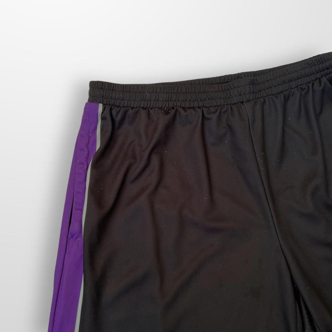 ADWYSD Jersey Shorts In Black & Purple