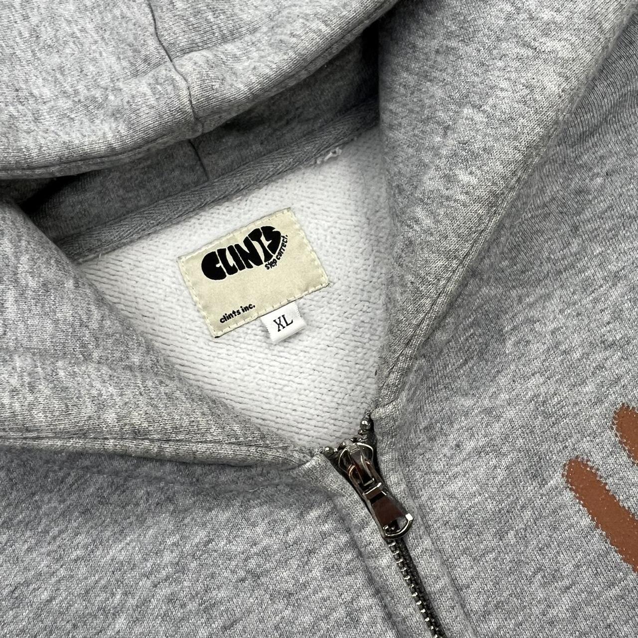 Clints Inc Step Correct Hoodie In Grey