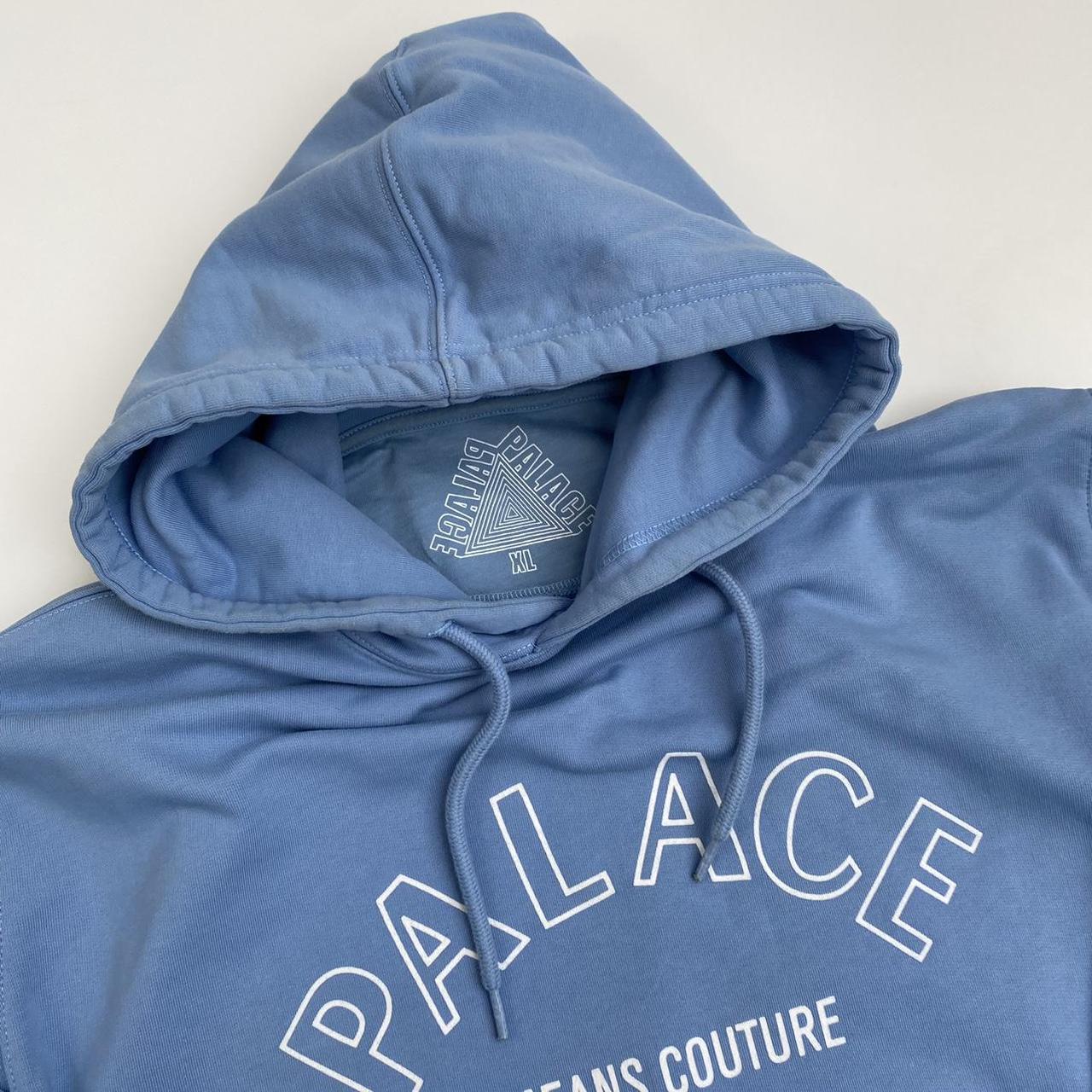 Palace Couture Hoodie In Light Blue White