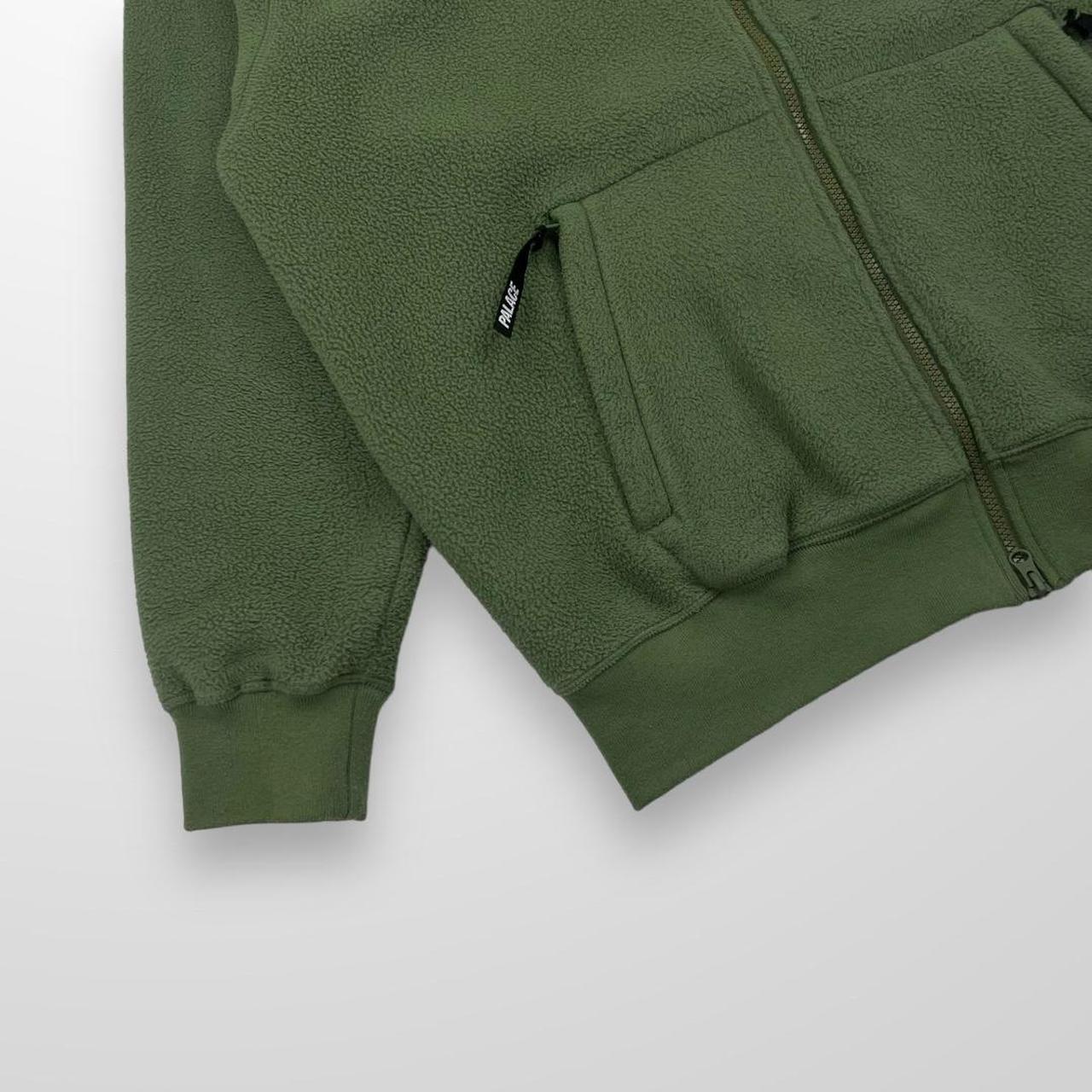 Palace Polartec Lazer Zip Hood / Fleece Jacket In Green – Ben's Bits