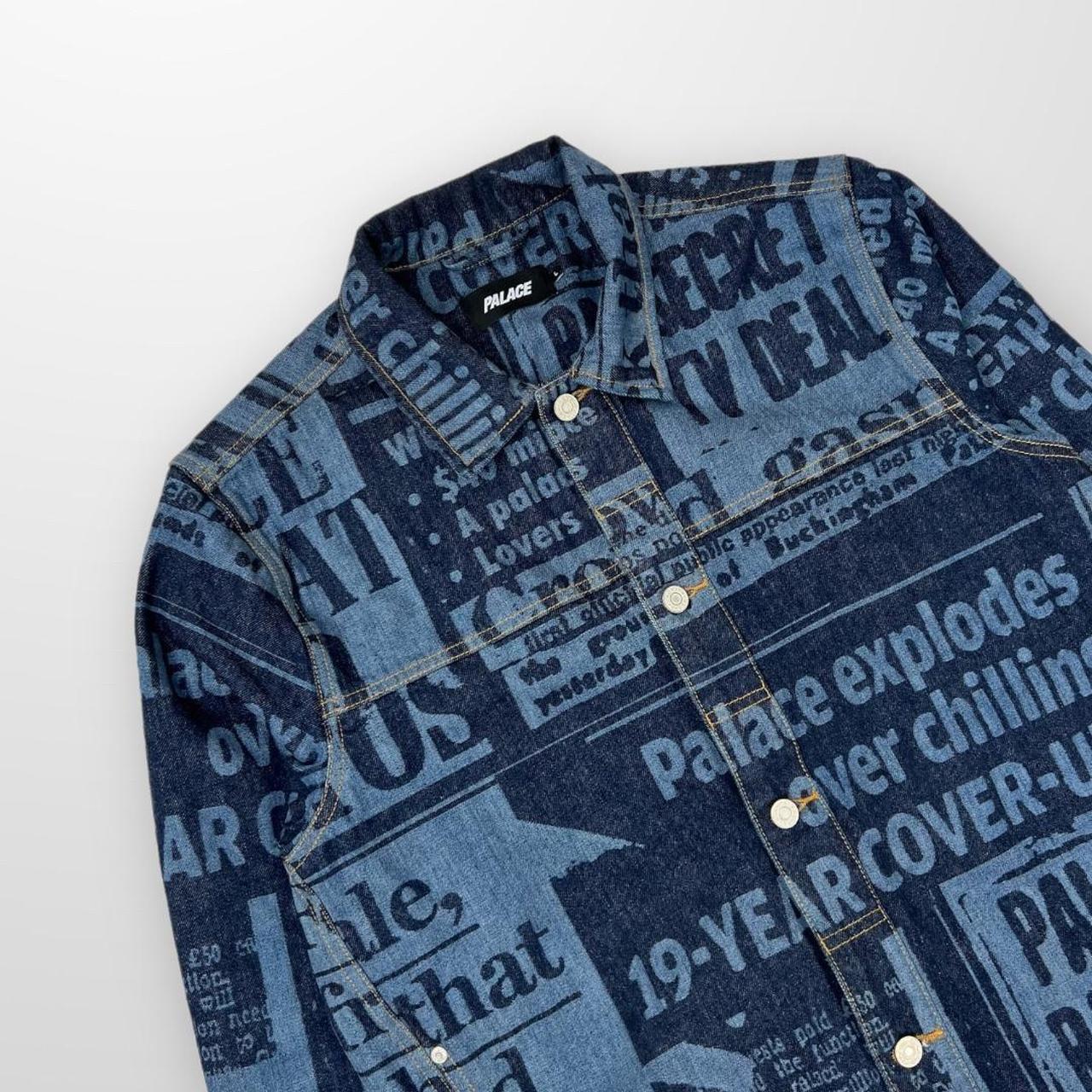 Palace Tabloit Denim Jean Jacket In Blue