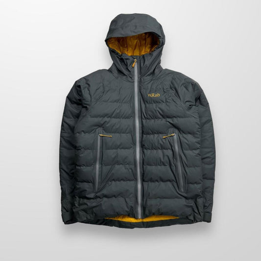 Rab Valiance Pertex Shell Jacket In Grey & Yellow