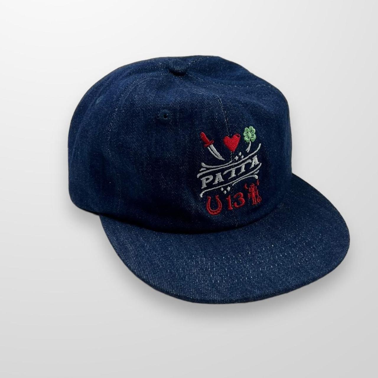 Patta Lucky Charm Denim Cap Dark Blue