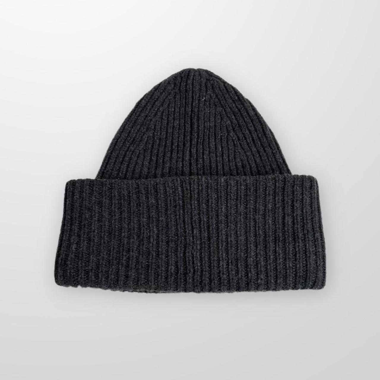 Acne Studios Beanie Hat In Dark Grey