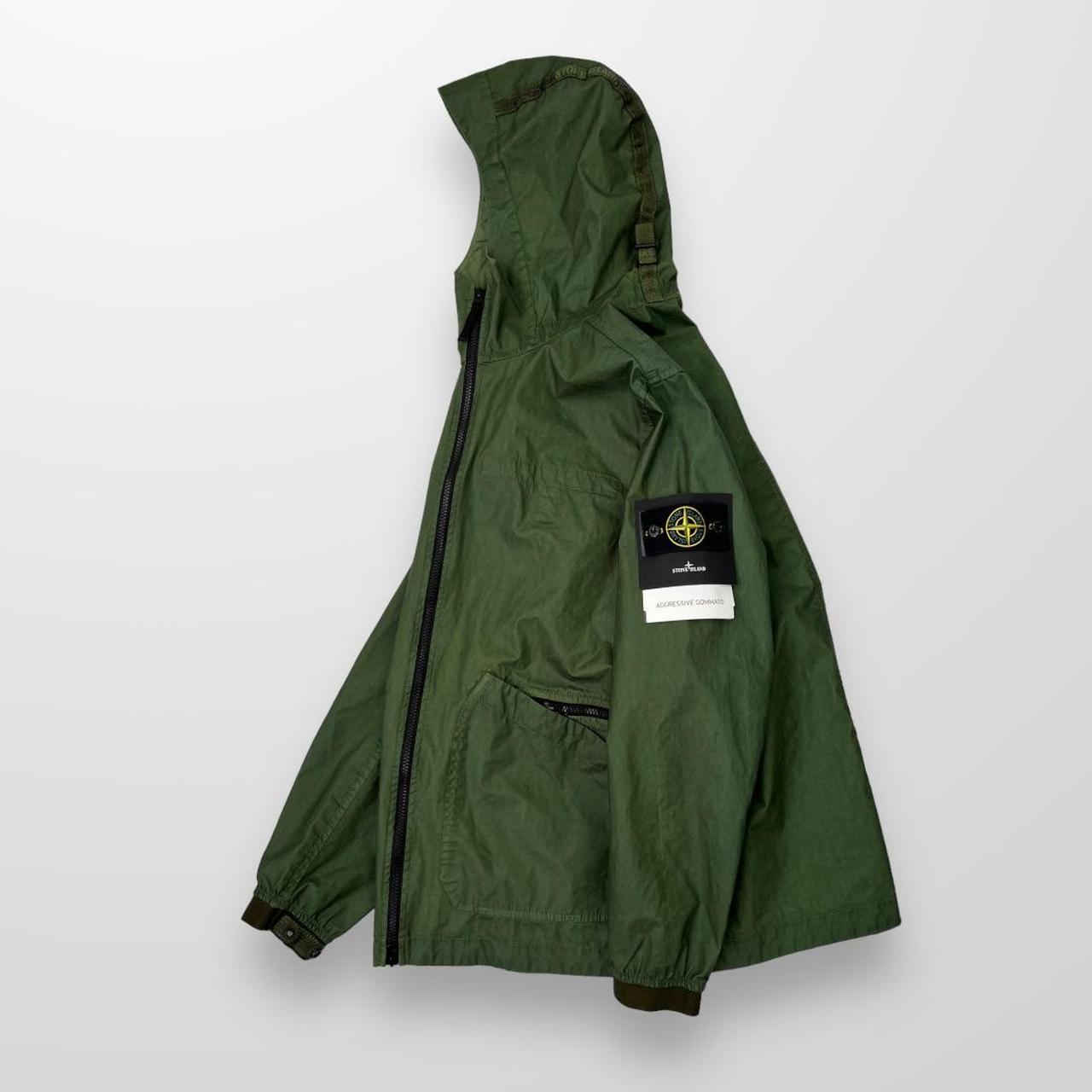 Stone Island Aggressive Gommato Jacket In Green