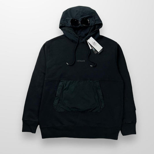 CP Company x Palace Cotton Fleece Hooded Sweatshirt In Black